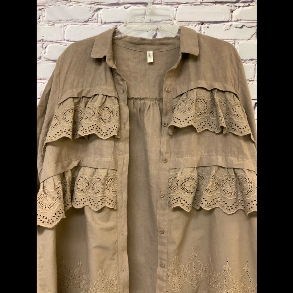 Linen blend Tunic. - Picture 5 of 11